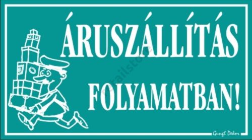 Áruszállítás folymatban! 12,5 x 22,5 cm tábla, Türkiz